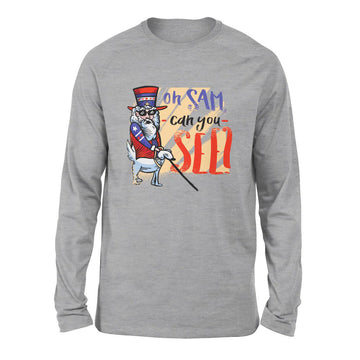 Oh Sam Can You See Men/Unisex Drop Shoulder Sweatshirt in Athletic Heather color